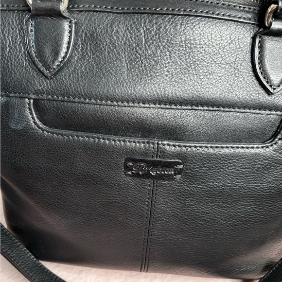 Brighton Octavia Perforated 2 Toned MG Medium Satchel Leather Handbag Toto - Picture 7 of 16